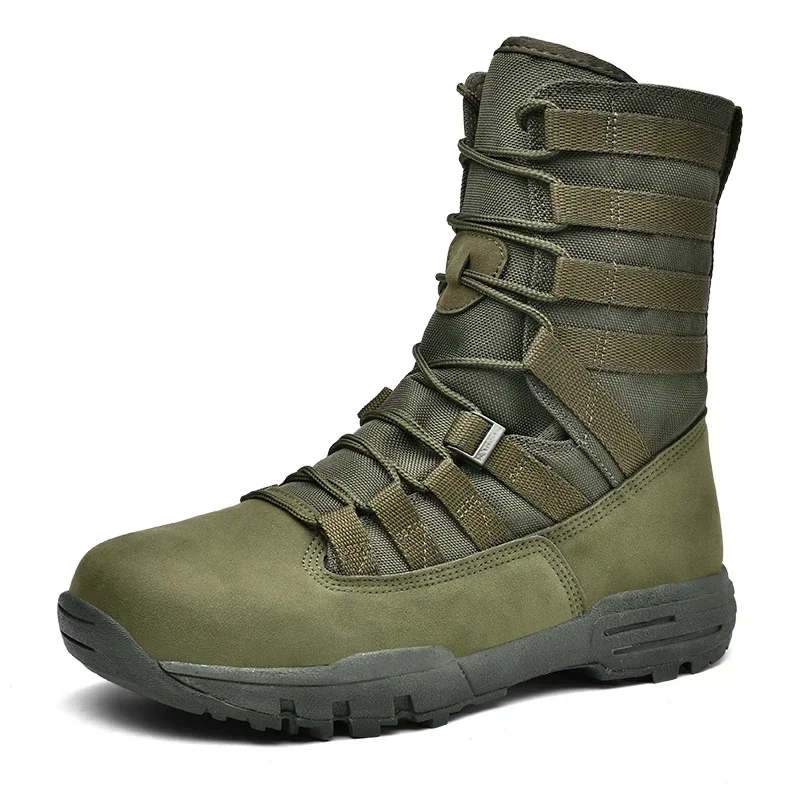 New Waterproof Men Tactical Boots Desert Boots Hiking Camouflage High-top Desert Men\'s Boots Fashion Work Men\'s shoes