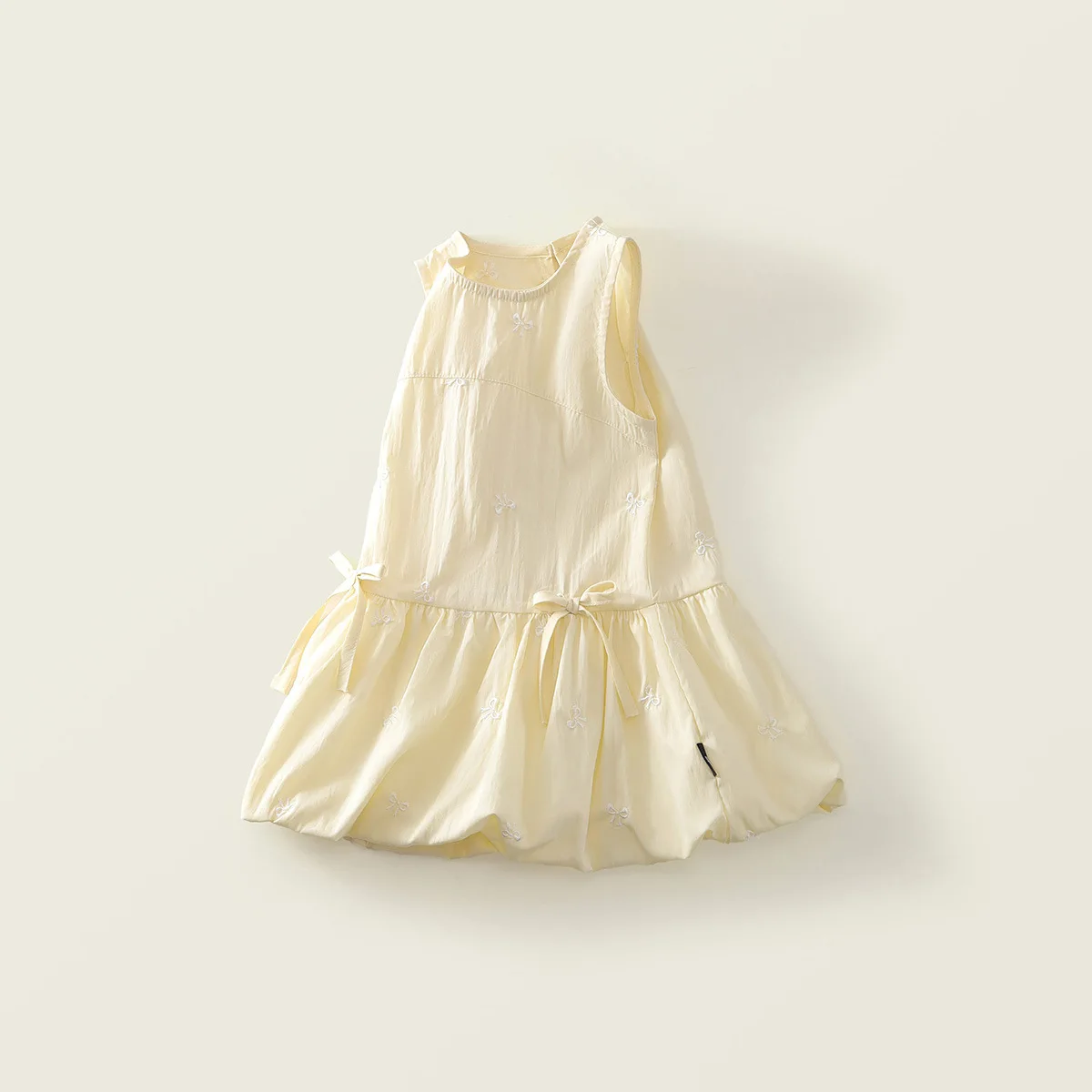 Summer Lace Dress for Girls 2-7 Years Old Solid Princess Style New Delivery Kids Clothes Fashionable Students Outfit 90-140cm