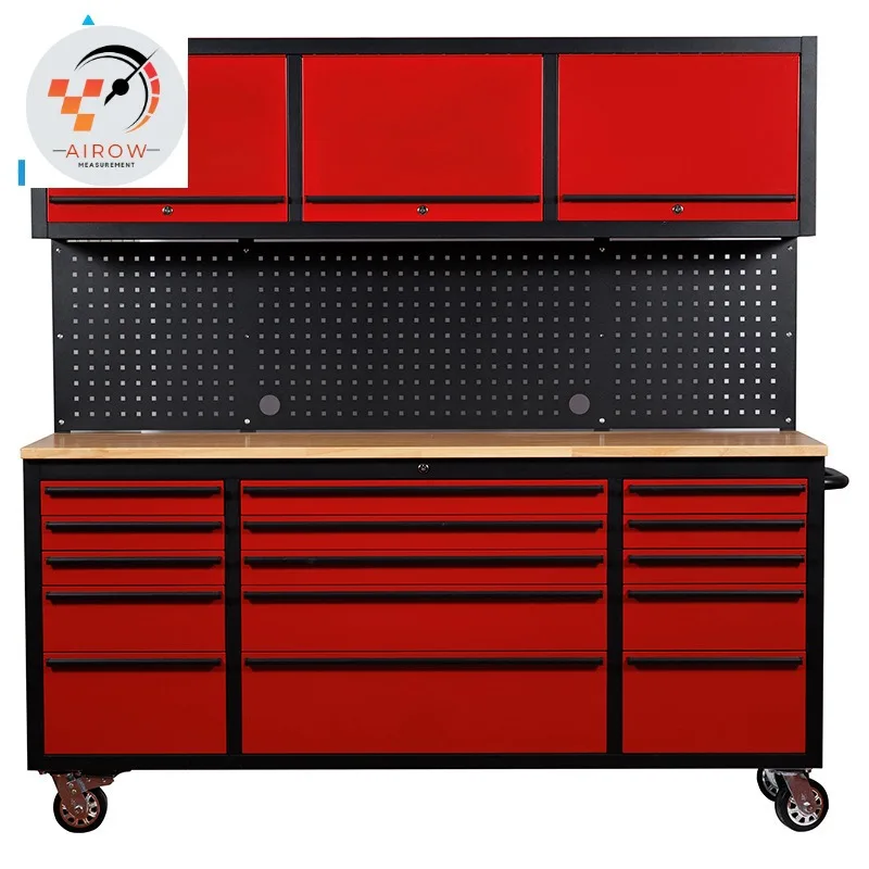 AIROW Drawer tool cabinet 72-inch powder metal rolling tool cabinet, bring cabinet