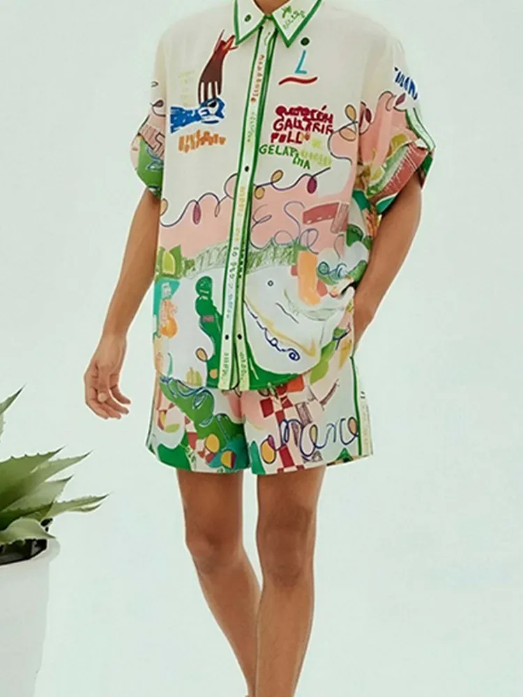 Ensemble 2 pièces Sexy pour femmes, mode printemps été 2026, chemise à manches courtes à rayures, hauts et Shorts, tenue assortie