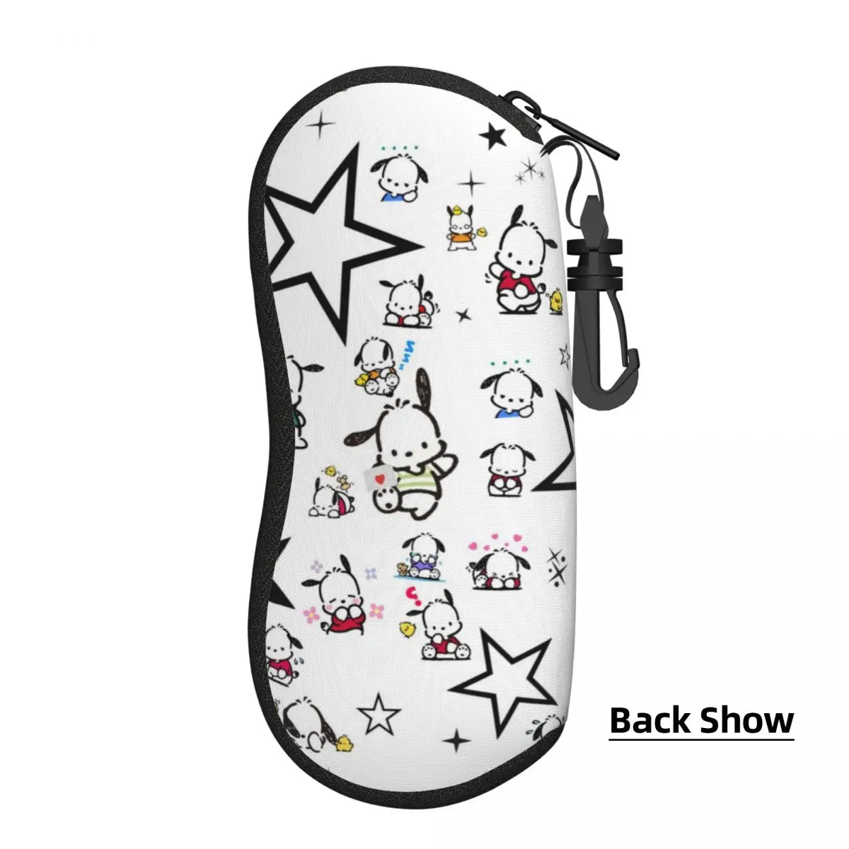 Custom Pochacco Cute Cartoon Sunglasses Soft Case Neoprene Zipper Shell Eyeglass Case Custom Protective Box For Glasses