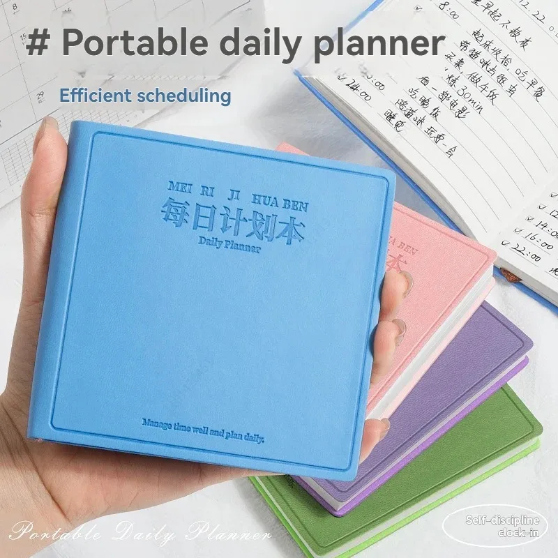 Planer, Agenda, Notizbuch, Zeitpläne, Tagesplan, Do-Liste, Notizblock, 192 Seiten, dick, Büro, Schulbedarf, Schreibwaren, Mini-Tagebuch
