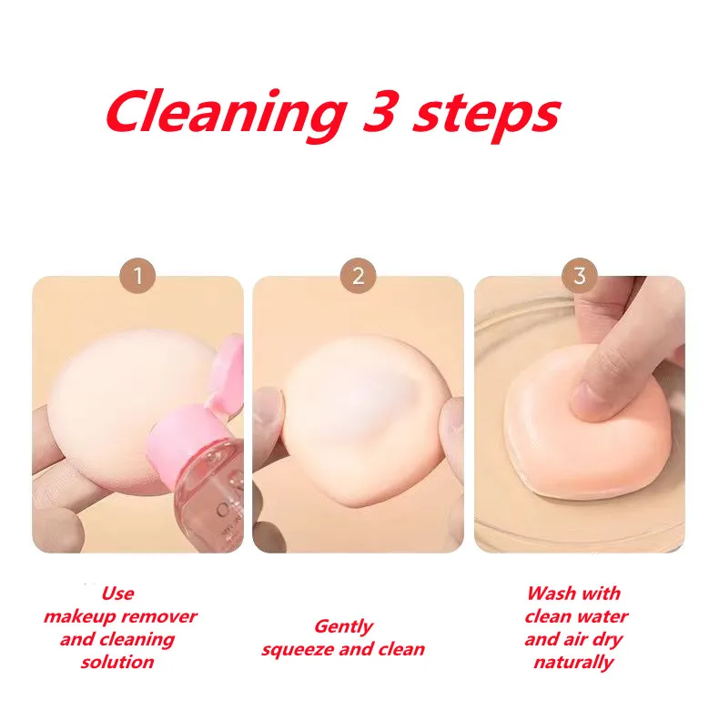Superdicker Kosmetik-Puderquaste, große Größe, Concealer- und Foundation-Schwamm, nass und trocken anwendbar, Gesichts-Schönheits-Make-up-Pads, XL – Detail 4
