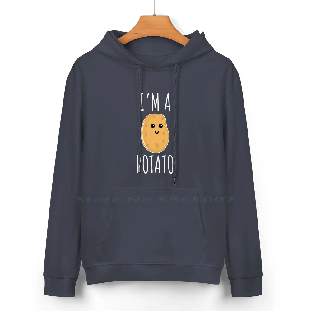 I'm A Potato-Funny Potato Gift Pure Cotton Hoodie Sweater 24 Colors Funny Carbs Couch Potato Lazy Potato Lover I Love Potatoes