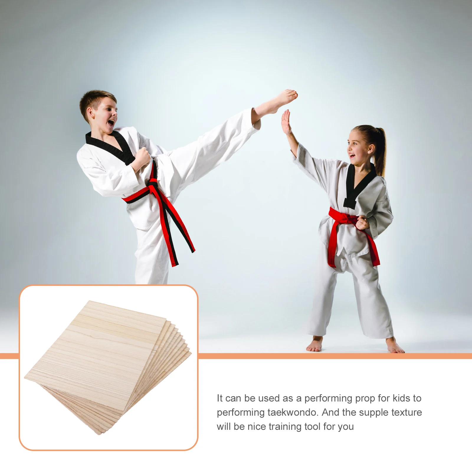 10pcs Taekwondo Karate Practice Board Sport Accessories Boards Breakable Punching Karate Kids Bed Sheets Wood Breaking Tool