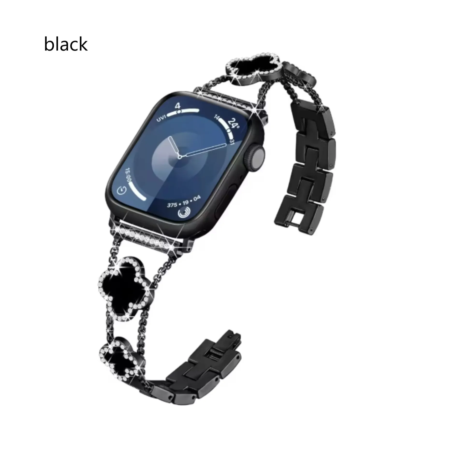 حزام معدني لساعة أبل SE10 42 مللي متر 46 مللي متر SE سلسلة لامعة الماس رصع حزام ساعة اليد لملحقات سلسلة iwatch SE