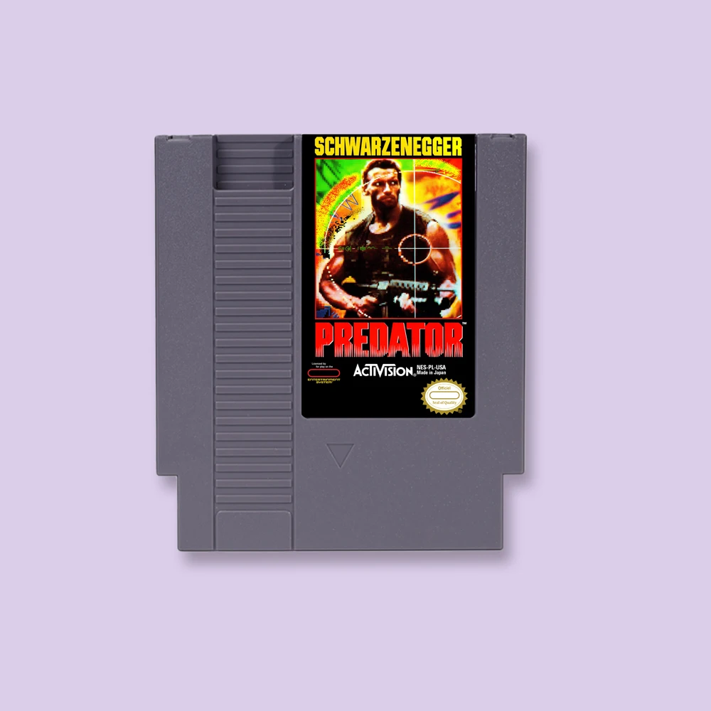 

Predator Game Cartridge Action Game For NES 8Bit 72PIN Consoles Game Card