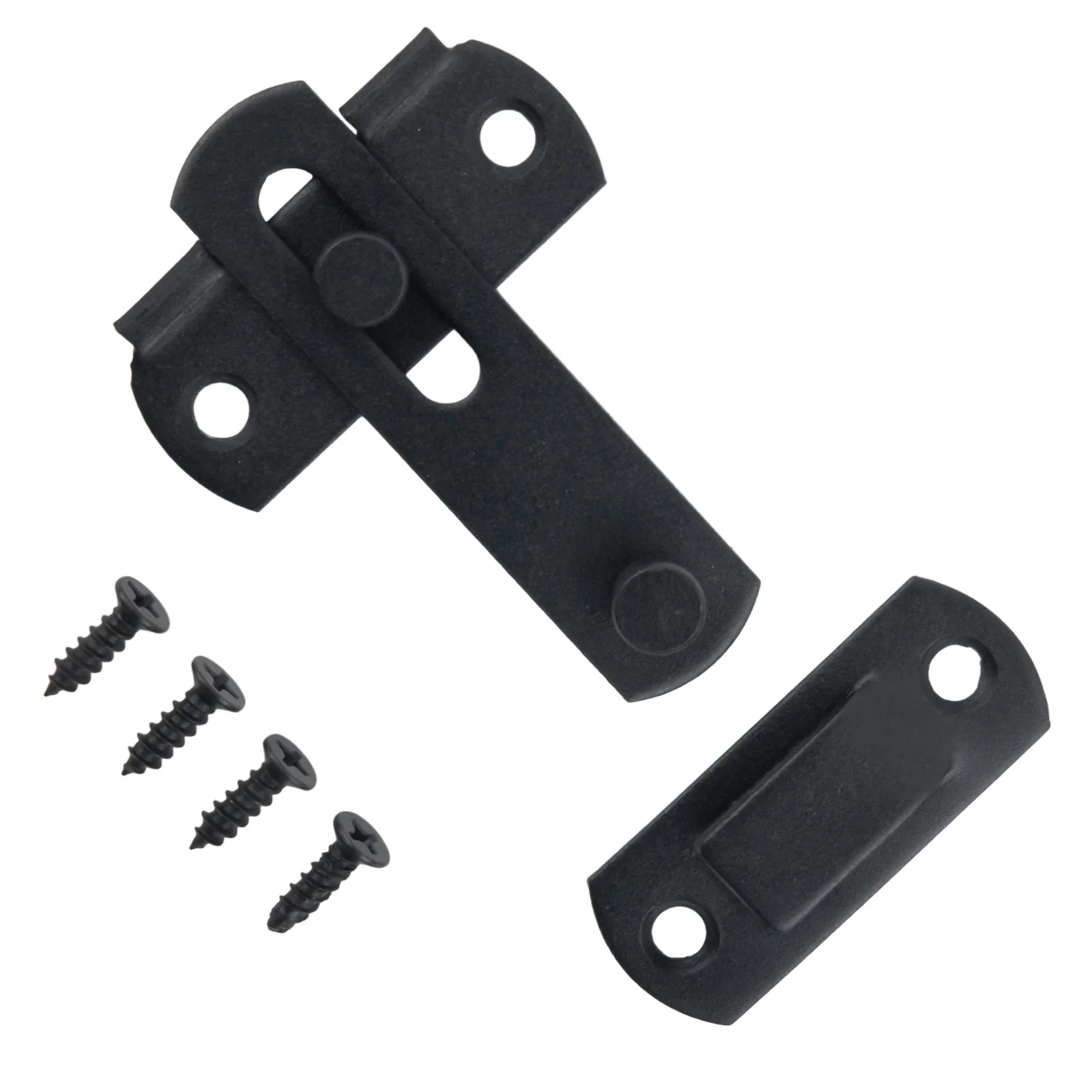 Home Gate-Latch Accessories Hardware Safety Door Bolt Stainless Steel 7cm X 5cm X 2cm Matte Black Paint Finish