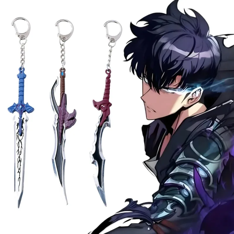 Mini Solo Leveling Kanata Sword Mizushino Shun Swords Anime Cosplay Key Chains Japanese Katana Samurai Sabre Creative Gifts