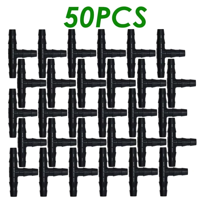 ข้อต่อรูปตัวทีขนาด 1/4 นิ้ว สำหรับระบบน้ำหยด ใช้กับท่อขนาด 4 มม./7 มม. เหมาะสำหรับสวนและโรงเรือน