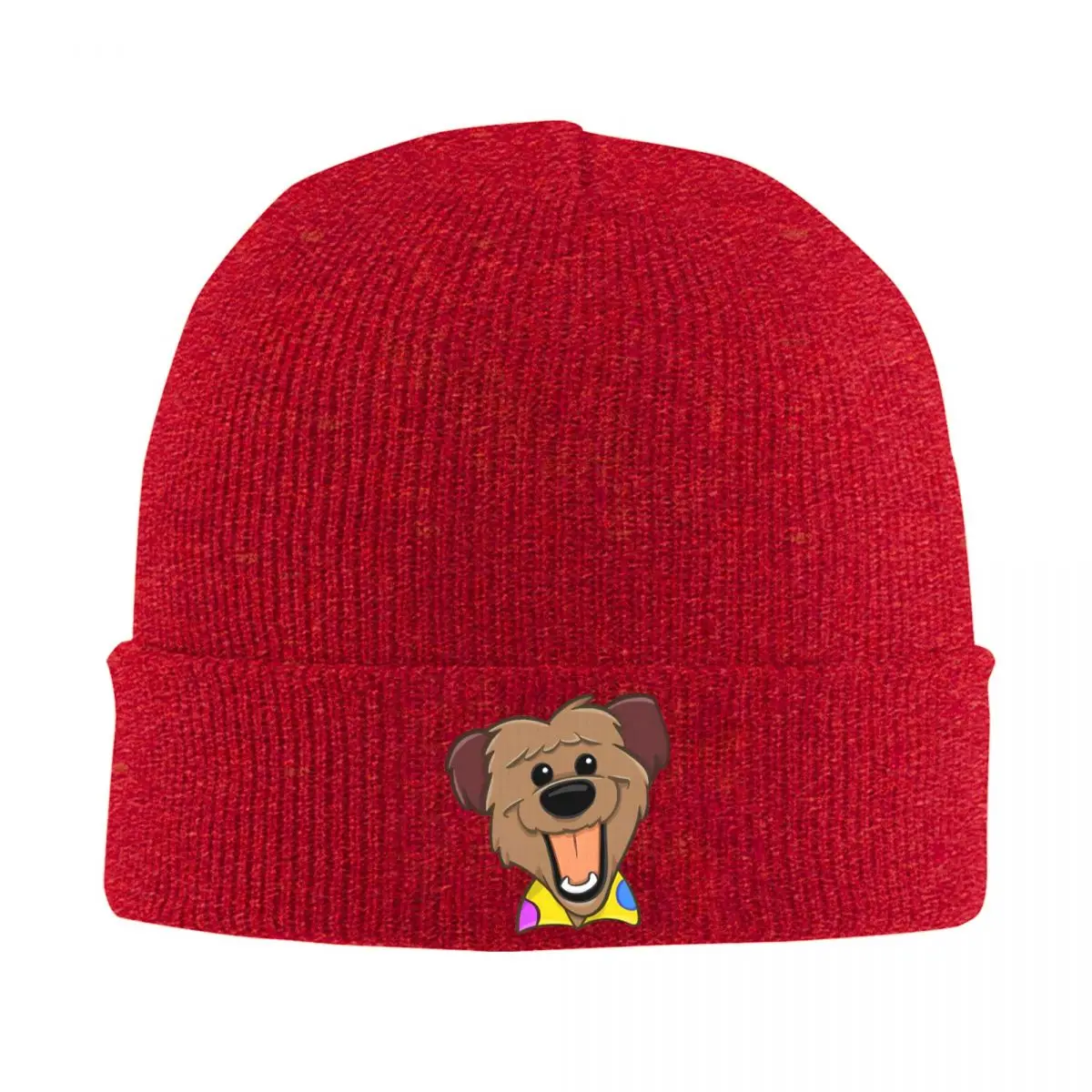 HACKER T. DOG - Cartoon Knitted Hat for Women Men Beanies Autumn Winter Hat Furry Puppet Maker Warm Cap