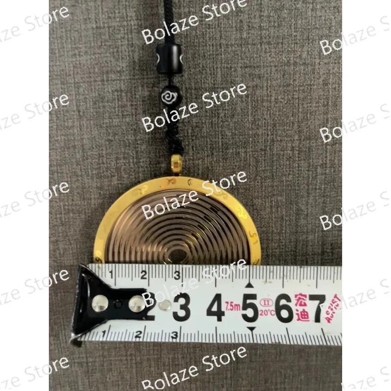 Double Layer  Pendant - Multi-Wave Oscillation Energy Shield Ring, Brass Material - view 2