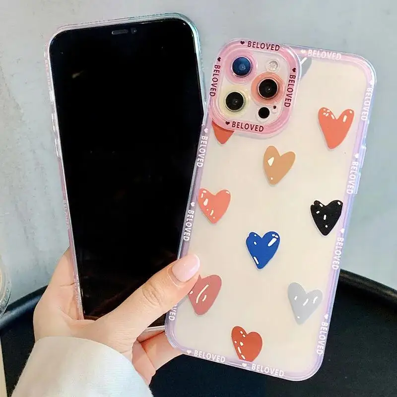 cover For OPPO A98 A36 A76 A96 A92 A52 A72 A5 A9 2020 A94 A74 A37 F11 F7 F5 F19 Pro Reno 5F 6 5 Lite shell Graffiti Love Heart