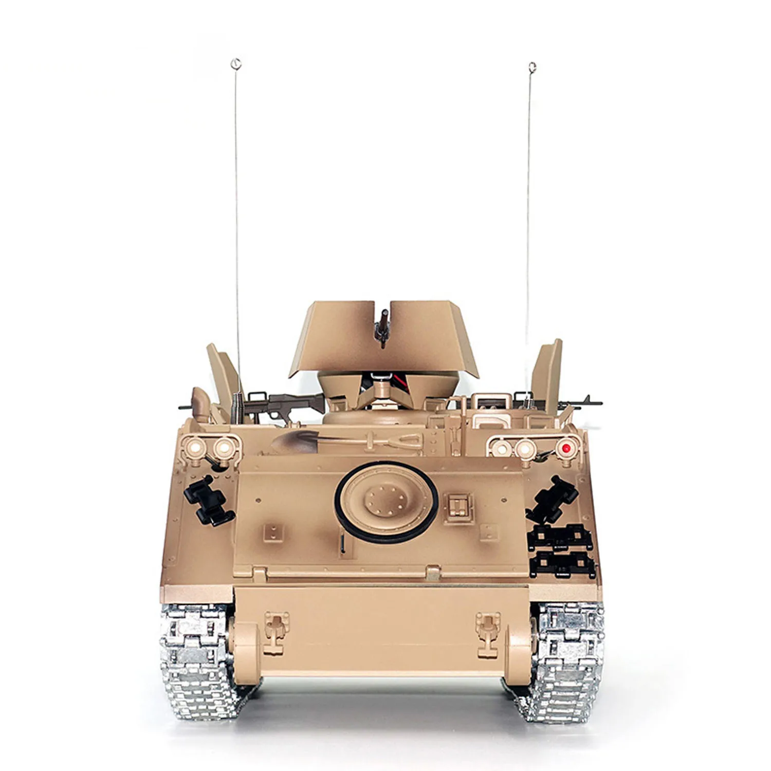 

Радиоуправляемый танк 1/16 TD M2412-B M113A1 ACAV 360, вращение турели, инфракрасные металлические колеса, коробка передач, дымовой блок, радиоуправление, военный танкер