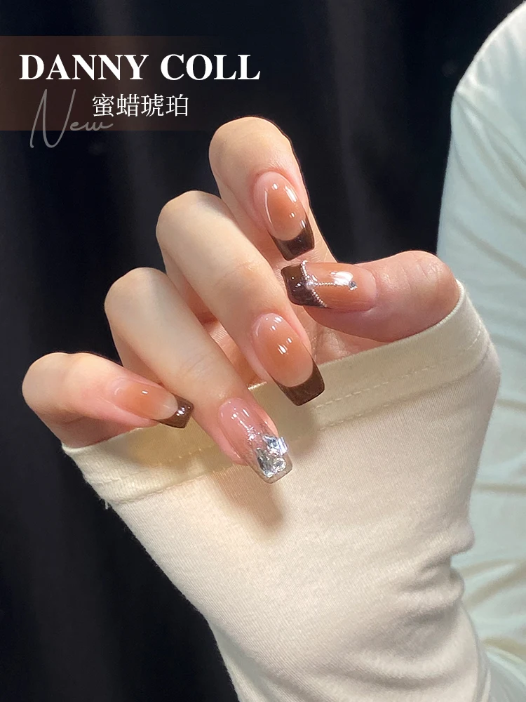 Zestaw Danny Coll 9 kolorów Półprzezroczysty klej do paznokci Salon paznokci Żel ultrafioletowy Ekologiczny klej roślinny Zestaw do zdobienia paznokci