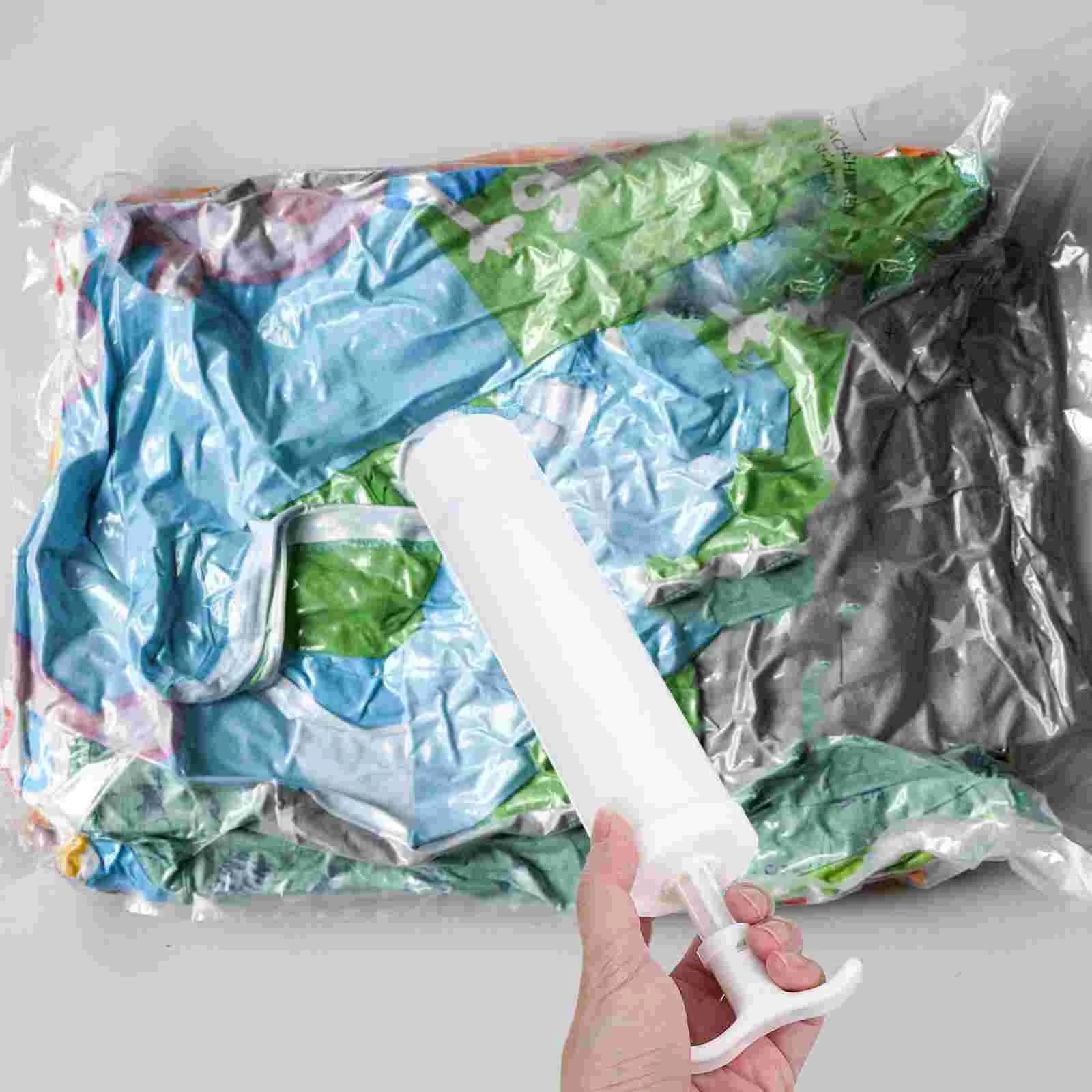 Compression Bag Pump For Vacuum Storage Bags Sealed Manual Air Deflation Pvc Compressed Hand