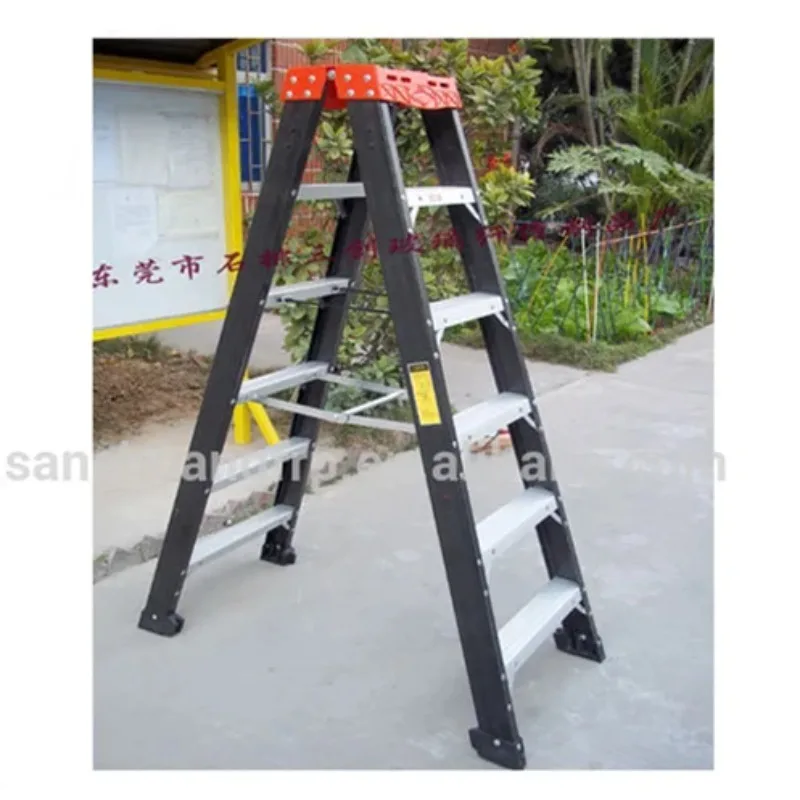 6 Steps LADDER STEP F/GLASS 1.8M Single SIDED 150KG
