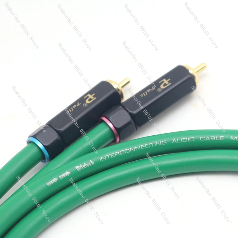 New Pair  Interconnect cable 2328 Gold-plated 2RCA Cable High Quality 6N OFC HIFI RCA Male to Male Audio Cable