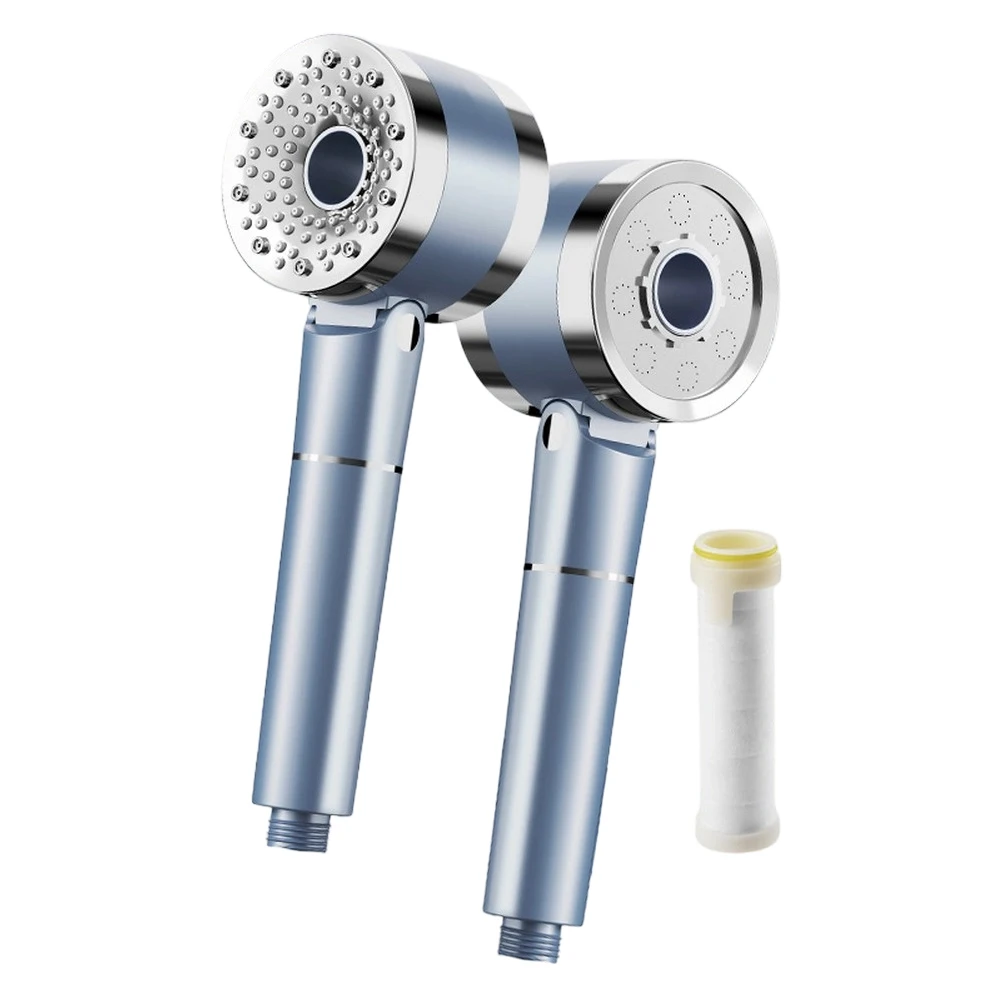 

Bidirectional Nozzle Boosting Showerhead Featuring Four Distinct Water Flow Modes and Stainless Steel Material