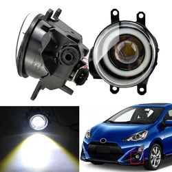 2 sztuk/partia montaż lampy przeciwmgielne Super Bright LED światła przeciwmgielne dla Toyota Prius C/AQUA 2015 2016 2017 akcesoria samochodowe lampy przeciwmgielne