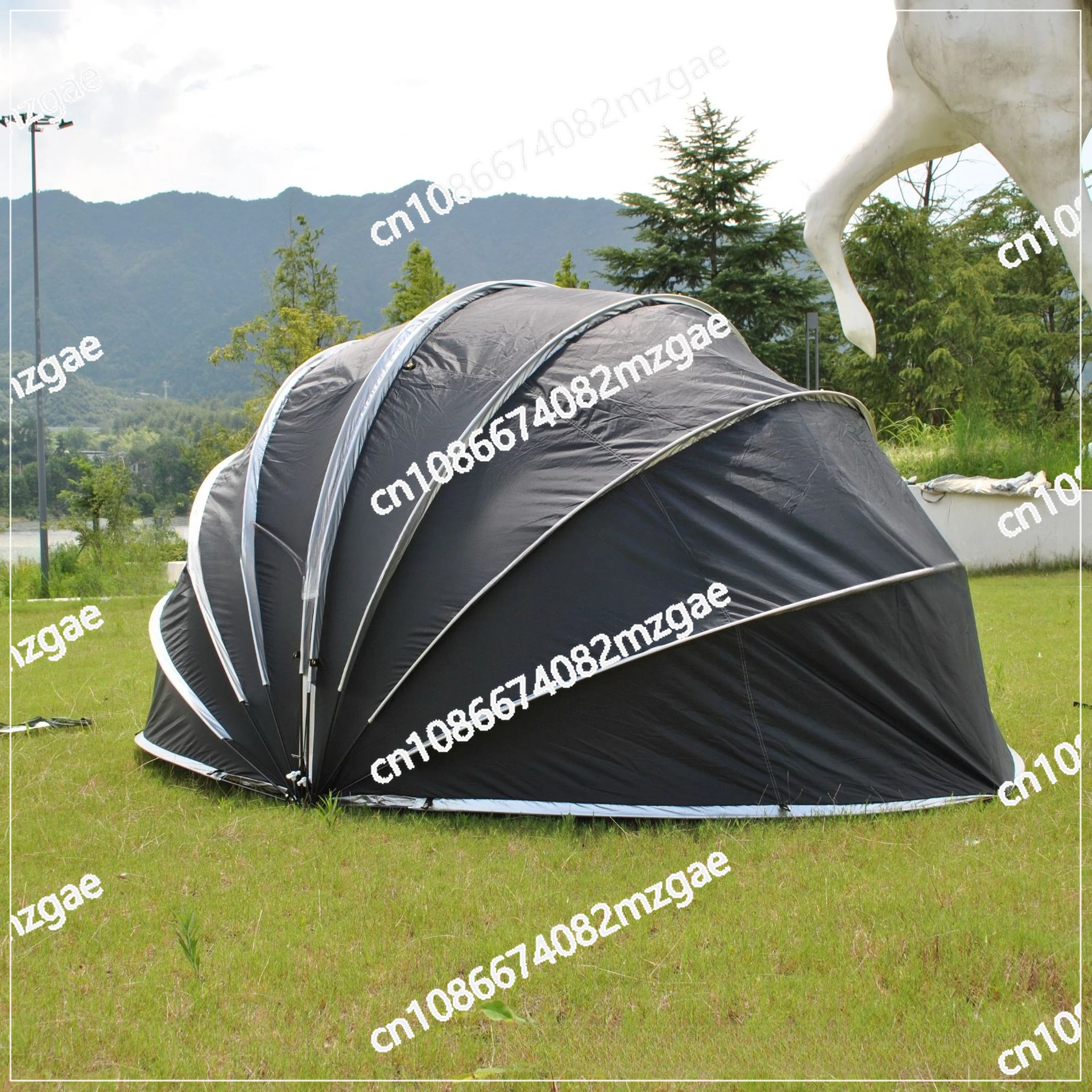 Multi-Purpose Waterproof Motorcycle Shelter Tent, All-in-One Full Enclosure Cover for Bicycle, Garage, and Outdoor Storage Needs