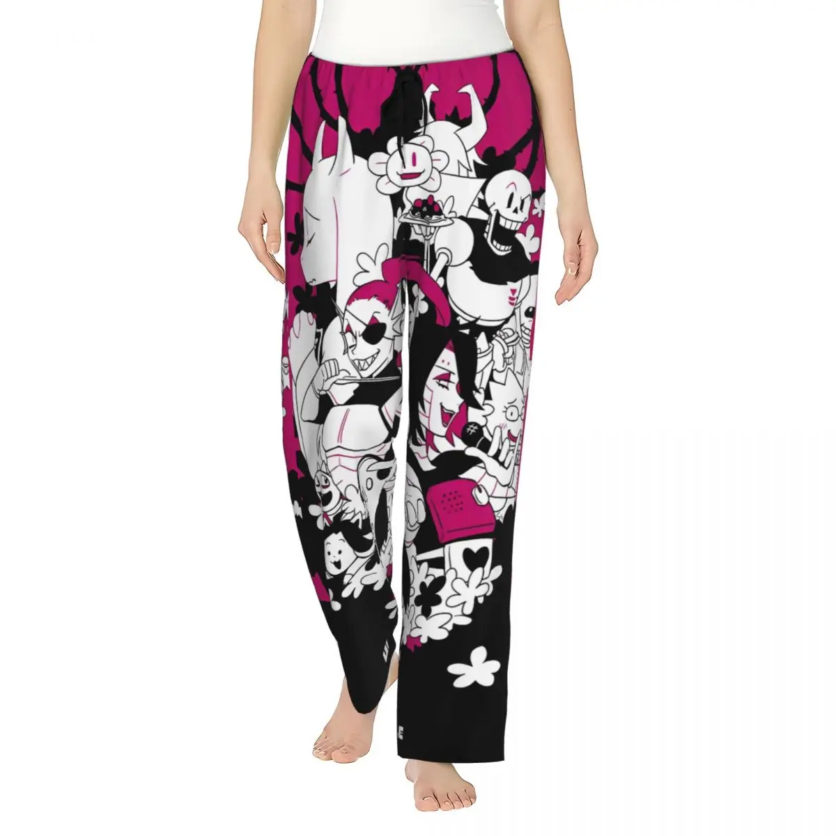 

Women Pyjama Pants Deltarune Loungewear pants Loose Fit Gaming Sleep Bottoms Home