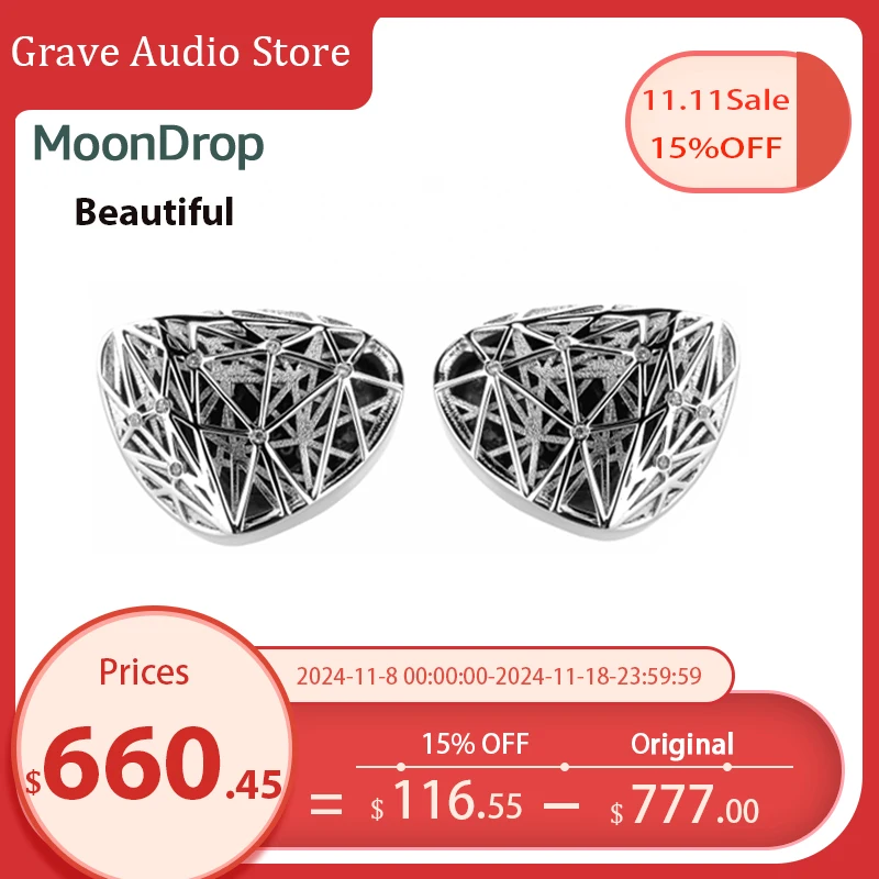 MOONDROP Beautiful In-Ear Earphone World Super-Flagship Dynamic IEM HIFI Monitor Earbuds 7th Limited Edition Headphones