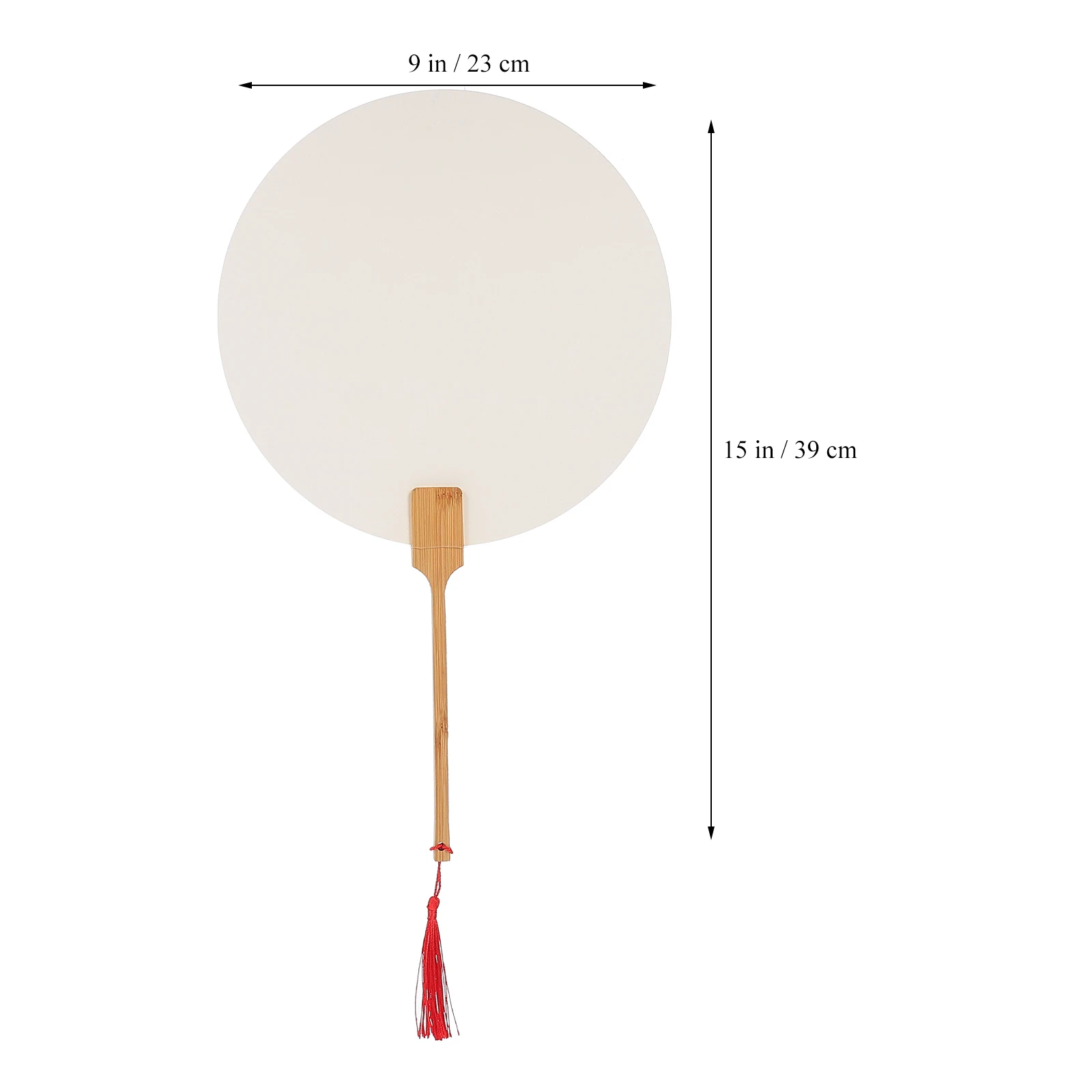 2 Pcs Multifunction DIY Handmade Fan Held Blank Fans for Crafts Paper Drawing Accessory