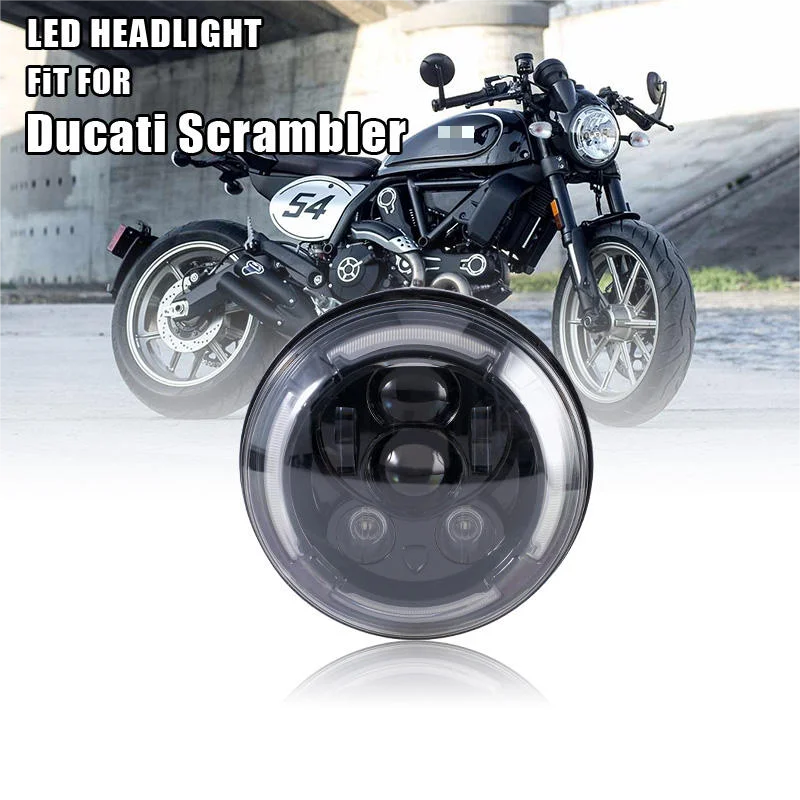 Yongjin LED Headlight For Ducati Scrambler  2016-2018