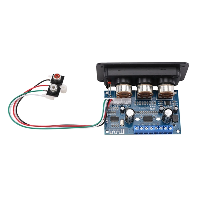 2.1 Channel Digital Power Amplifier Board+AUX Audio Cable 2x25W+50W BT5.0 Subwoofer Class D Amplifier Board DC12-20V-A82Z
