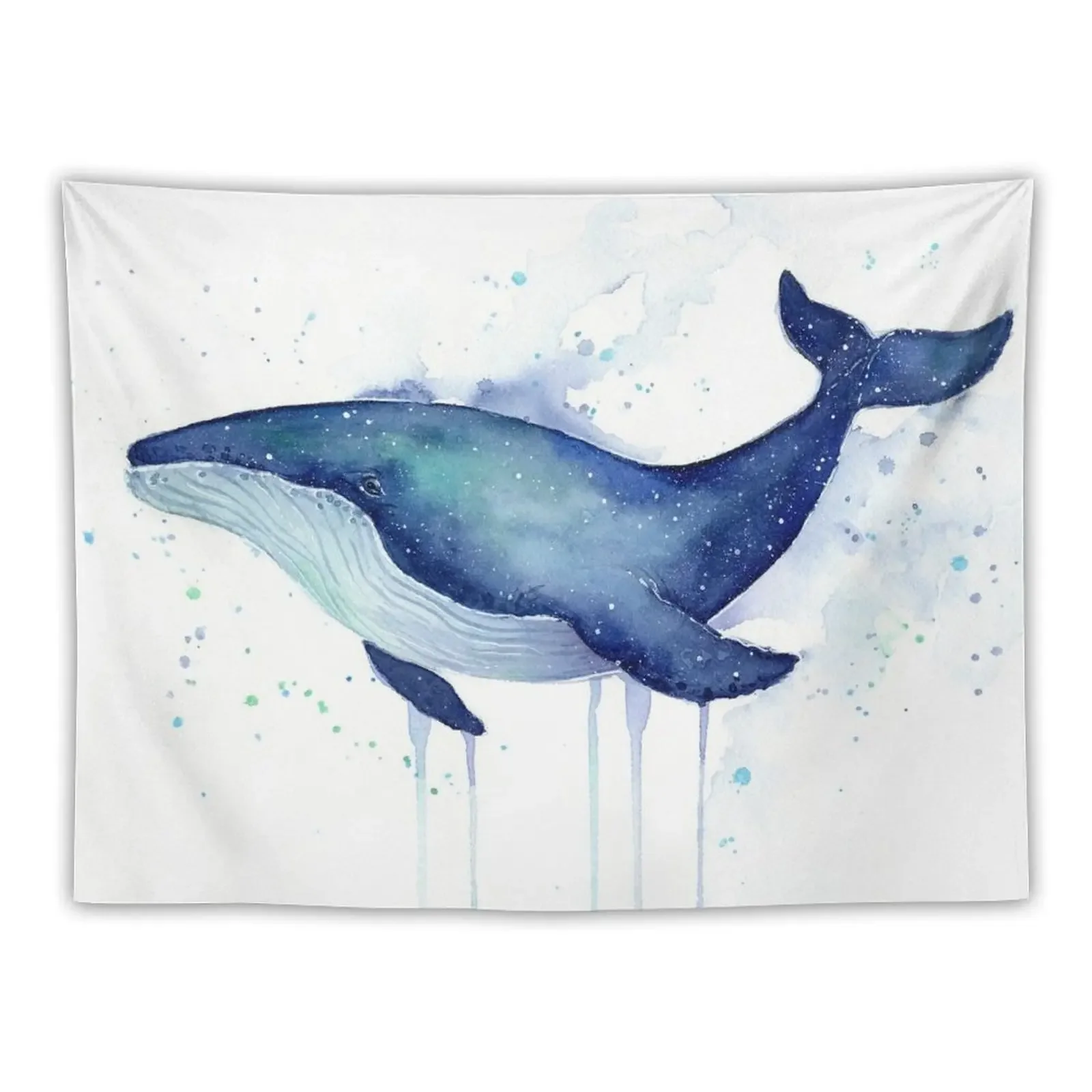 

Whale Watercolor Galaxy Tapestry Home Supplies Carpet Wall Tapestry