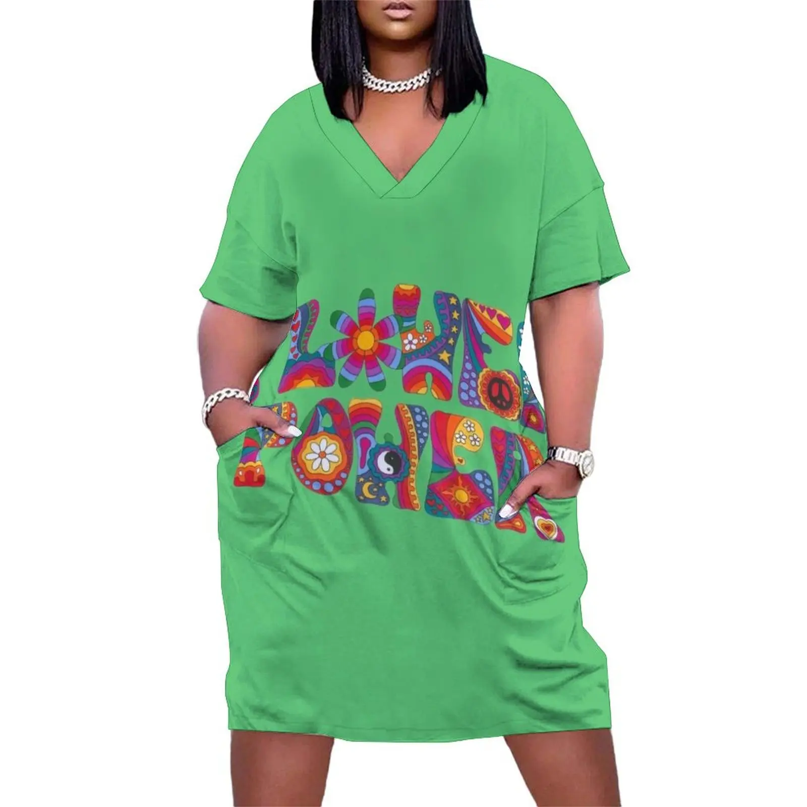

Psychedelic Flower Power Loose Pocket Dress women party dresses women's evening dresses 2025 dresses for womens 2025