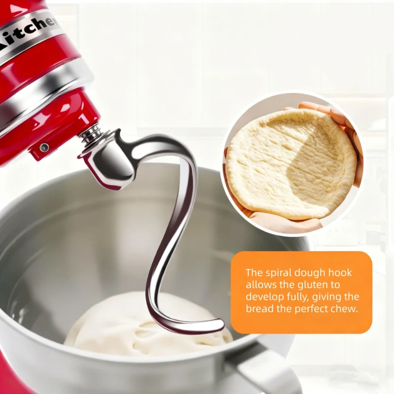 

Насадка-крюк для теста 4.5-5QT для миксера KitchenAid, спиральная, из нержавеющей стали