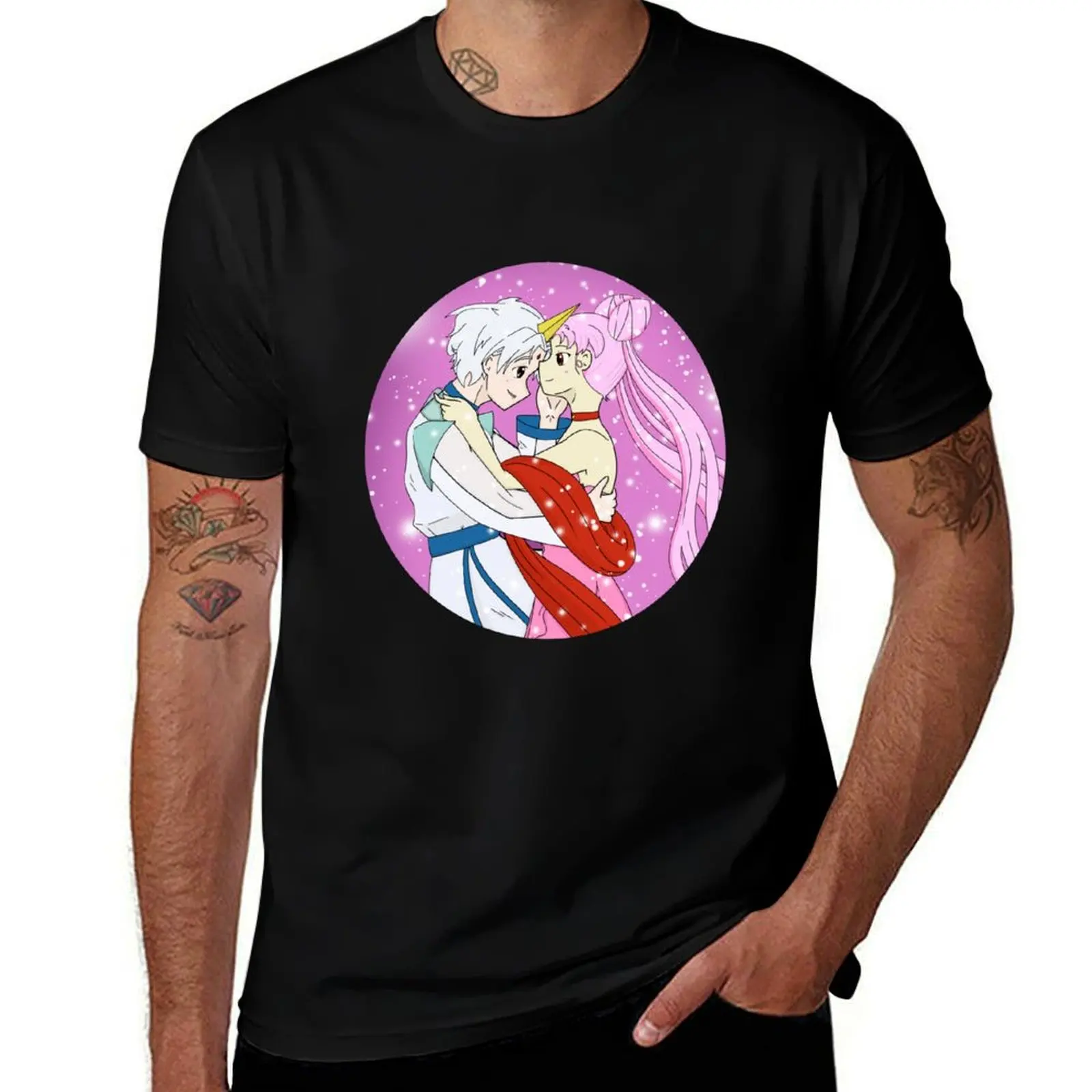 Chibiusa x Helios Circle T-Shirt street wear hippie clothes men clothing