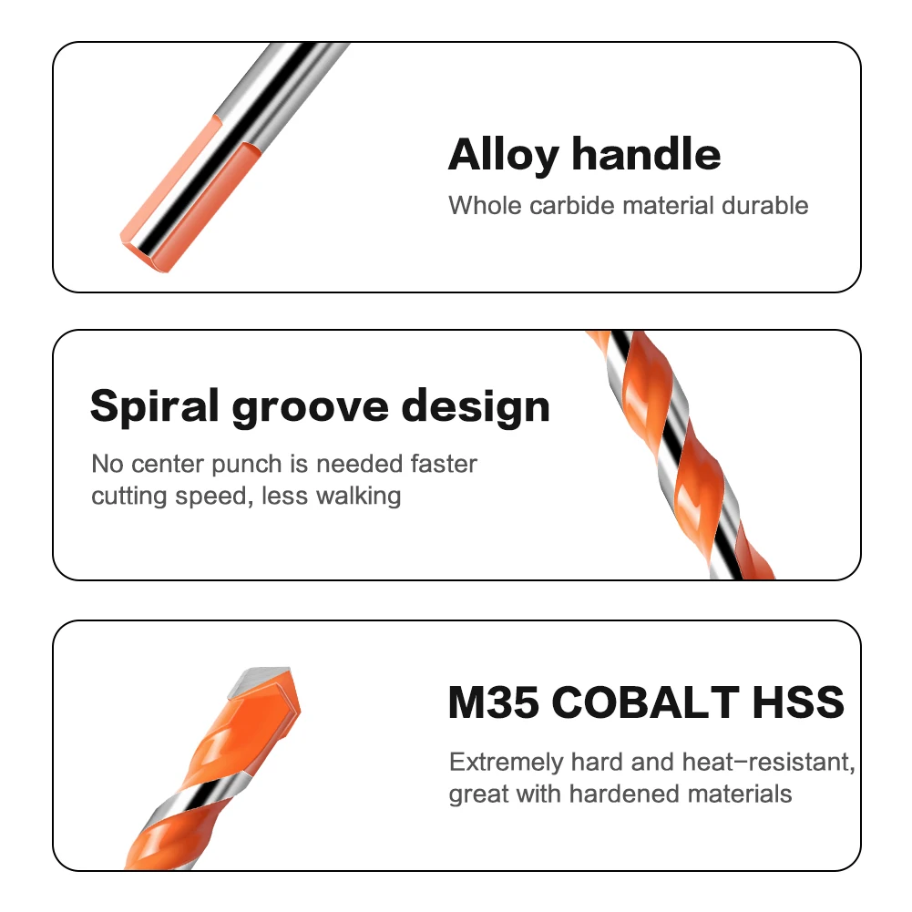 3,4,5,6,8,10,12 مللي متر أفرلورد الحفر بلاط زجاجي لكمة ثقب فتاحة الخرسانة الاسمنت مثلث بت التنغستن الصلب بت أدوات النجارة #3