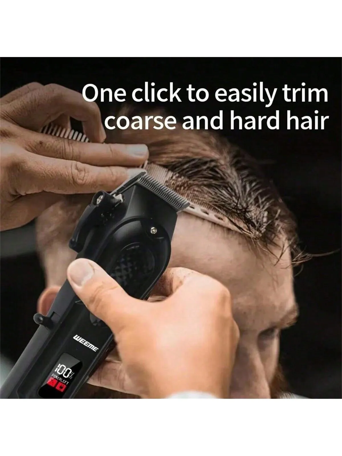 

Профессиональная USB-заряжаемая машинка для стрижки волос и триммер для бороды, беспроводная, идеальный подарок для мужчин