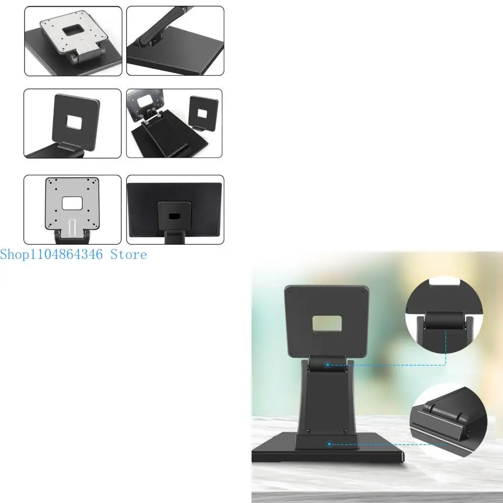 

5asd Foldable PC LCD 13-27inch Screen Holder Hanger Adjustable Support Computer Monitors Desktop Stand Holder Accessories