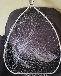 53/60/85cm Double Line Fishing Net without bracket Handheld High-density Durable Nylon Fishing Net Outdoor Fishing accessories