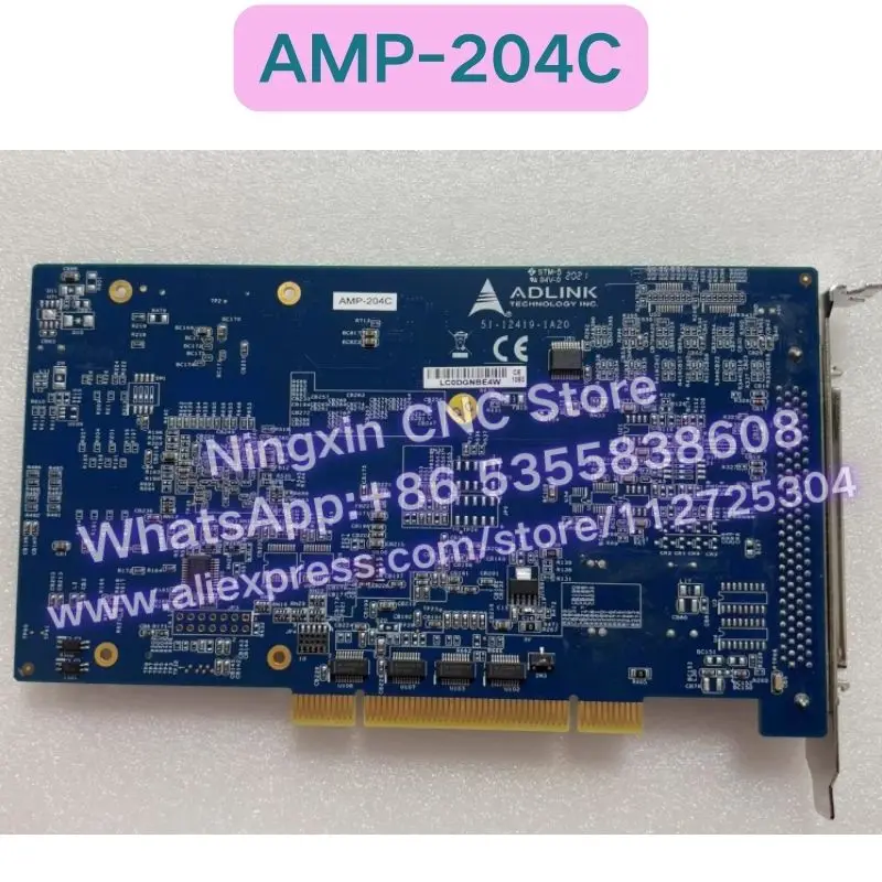 Second-hand AMP-204C Industrial Control Card Functional test OK Fast delivery
