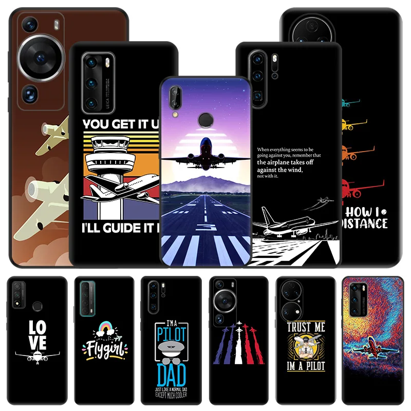 Phone Case For Motorola G200 One Fusion G30 G31 Huawei P20 P30 P40 P-Smart iphone6 Airplane Aircraft Take Off Matte Soft Cover