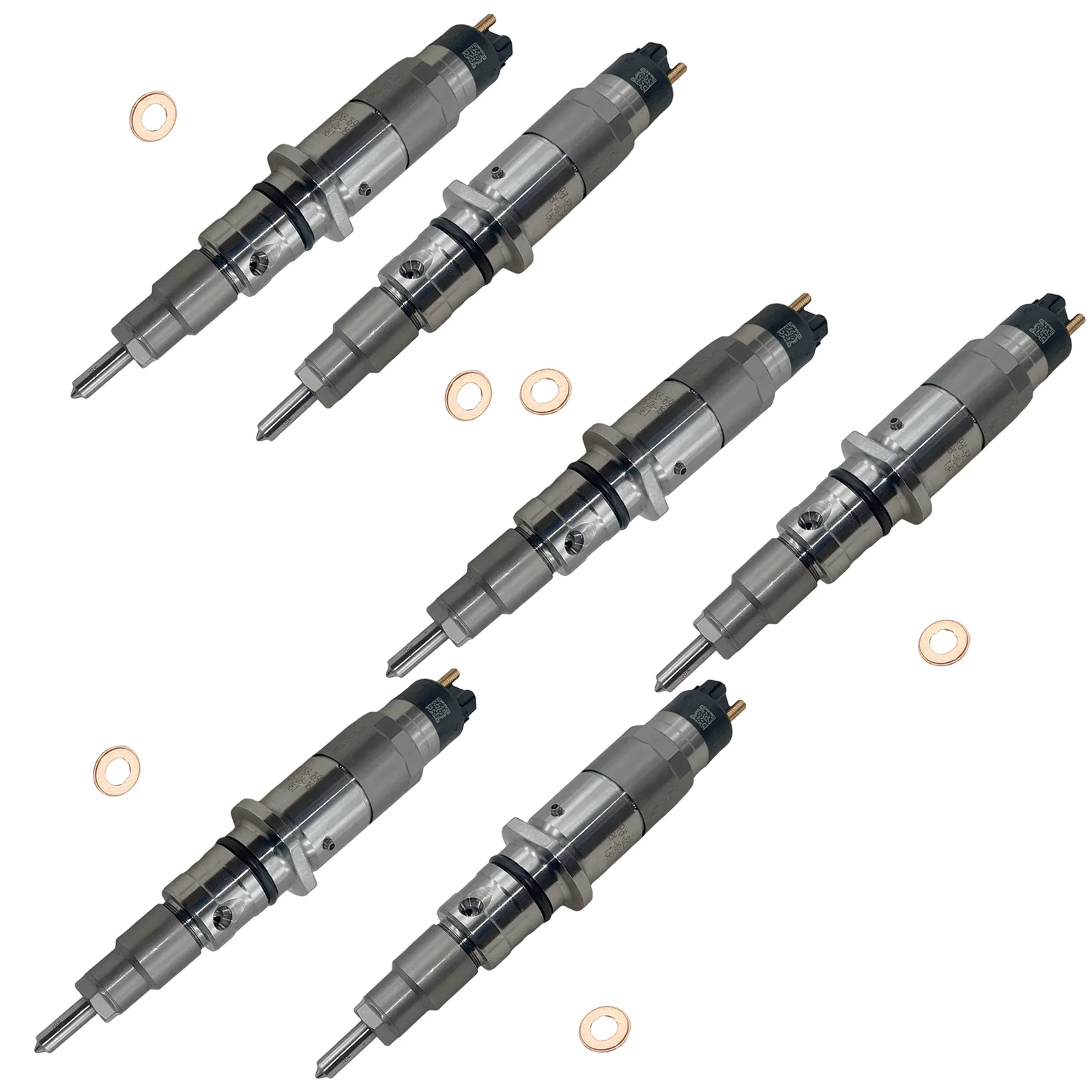 

6PCS Fuel Injector 0445120059 For Komatsu BR380JG PC200-8 D39EX-22 D39PX-22 GD555-5 GD655-5 GD675-5