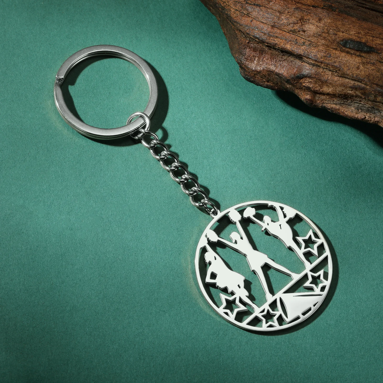 COOLTIME Sporte reignis Schwimmen Basketball Anhänger Schlüssel bund Edelstahl Sportler Schlüssel ring Auto Schlüssel bund Sport liebhaber Schmuck – Detail 25