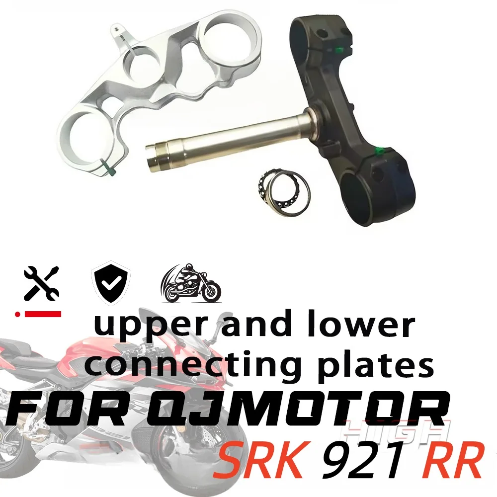 Fit FOR QJMOTOR SRK921RR  Upper Lower Connecting Plate Steering Column Triple Clamp Pressure Bearing Nut