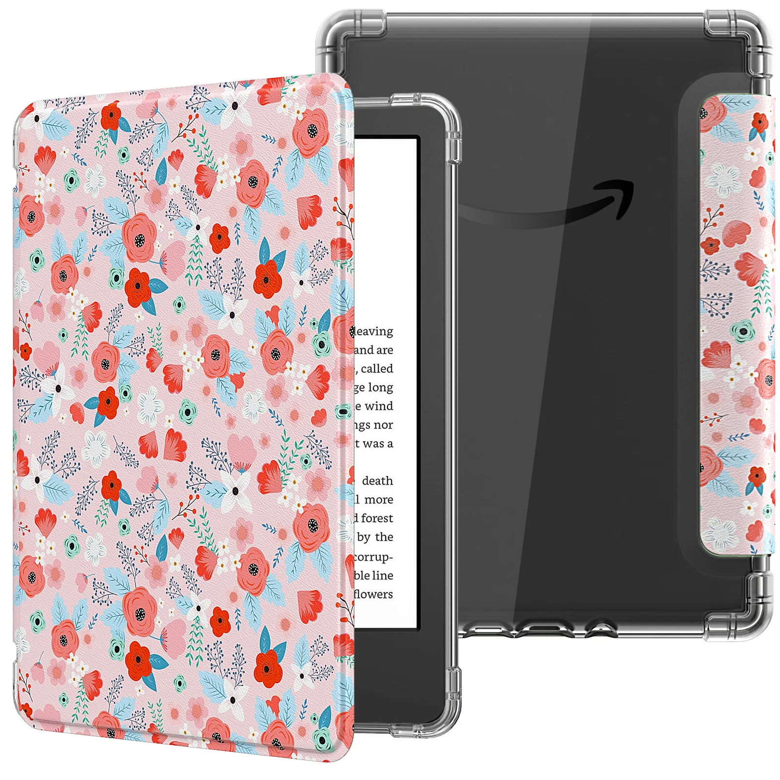 Etui na 6-calowy Kindle 11. generacji z wydaniem 2022 Ultra Clear Flexible Transparent TPU Back Cover Light Shell Auto Wake Sleep