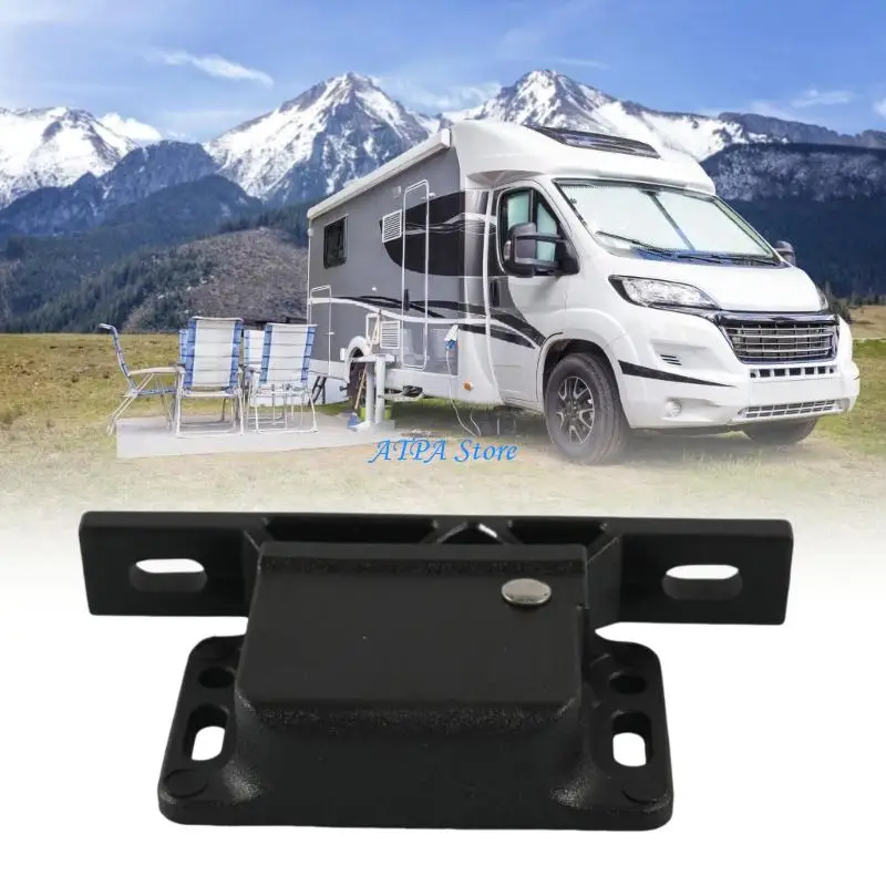

U13C Black ABS Drawer Catches RVs Cabinet Latches and Catches With Strong Grip Cabinet Pull Latches Furniture Hardware
