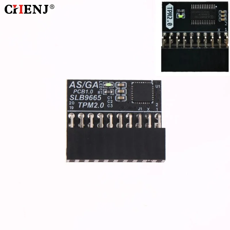 

TPM 2.0-9665 Модуль безопасности шифрования Шаг LPC TPM для карты материнской платы ASUS для системы WIN11