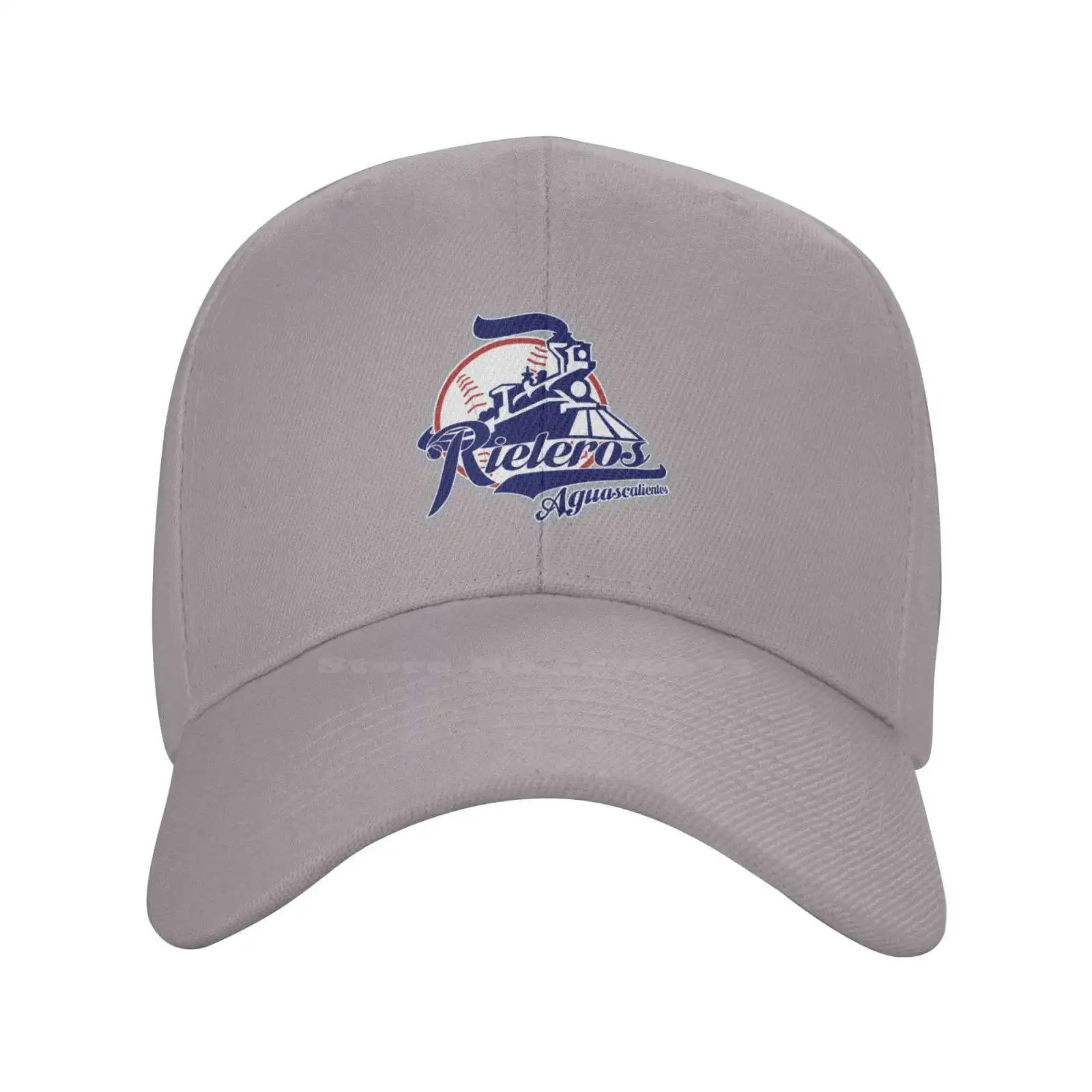 Aguascalientes Rieleros Logo Mode Kwaliteit Denim Pet Gebreide Baseballpet