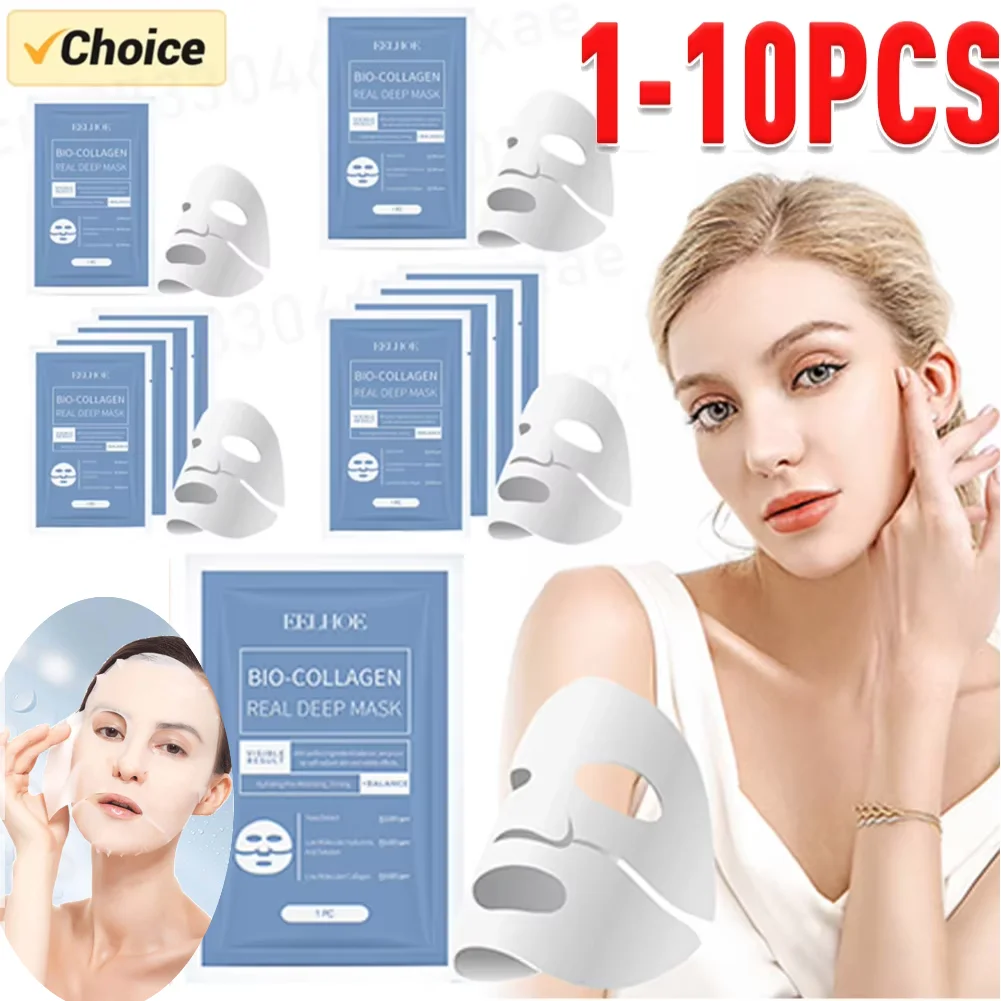 BioCollagen Real Deep Moisturizing Mask Anti-Wrinkle Lifting Face Mask with Hydrolyze Collagen Soluble Collagen Sheet Mask