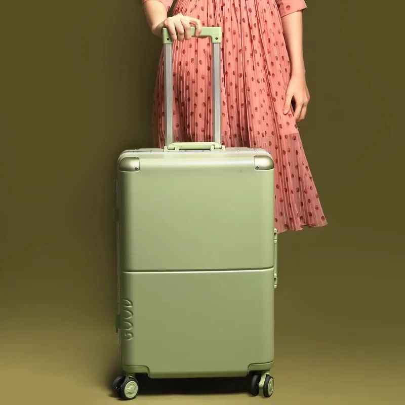 2024 New High-value Trolley Case Student 20" 22" 24" 26" Large CapacitySpinner wheels Customs Lock Suitcase