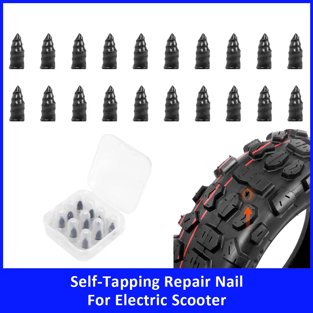 

Tire Self-Tapping Repair Nails Soft Rubber Screw for Motorcycle Electric Scooter Tire Puncture Repair Tool Scooter Accessories
